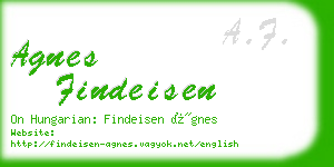 agnes findeisen business card